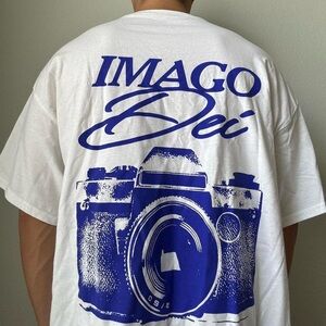 Imago Dei God Loves You Graphics White Tee Shirt